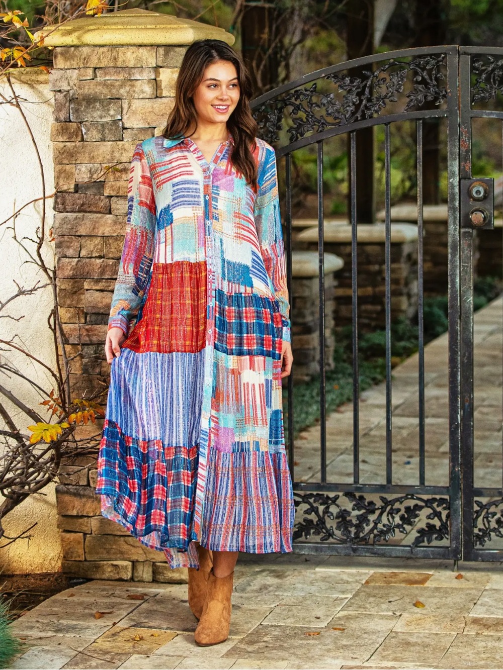 Tolani Abyss Fannie Lurex Maxi Dress